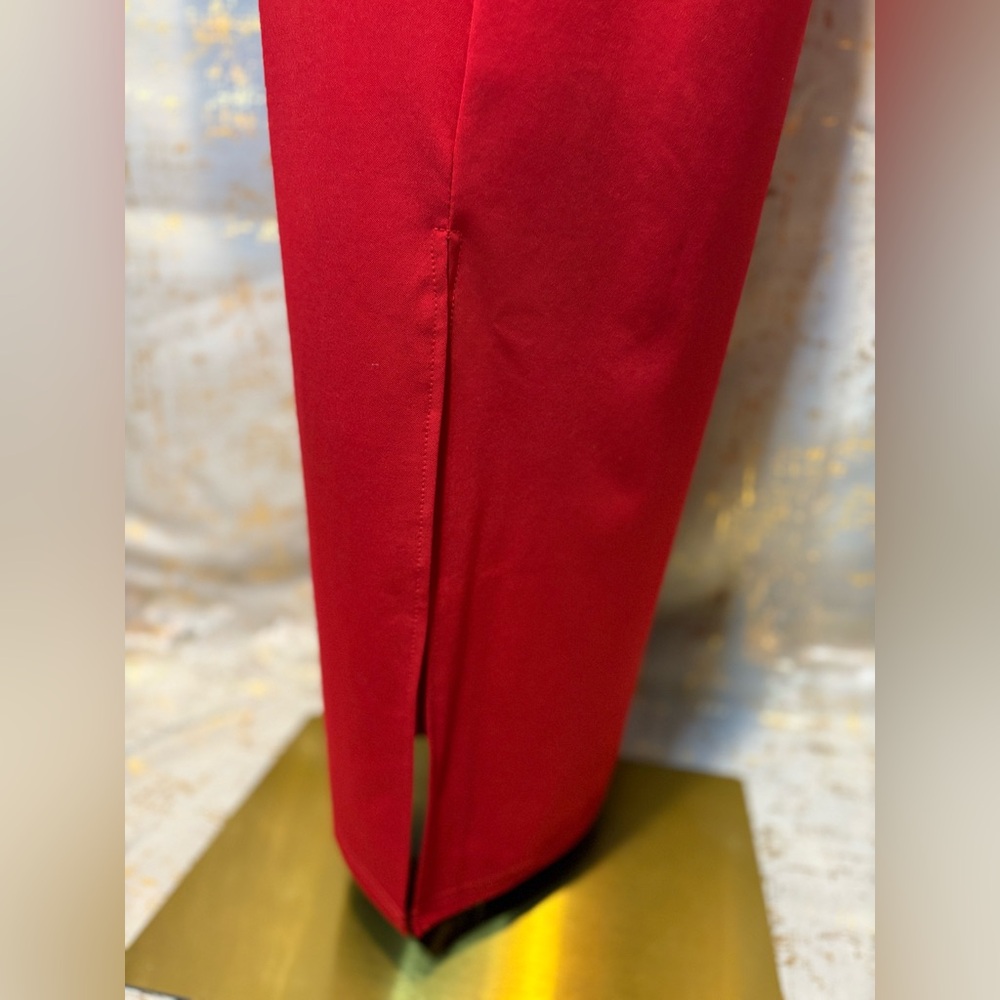 Red Women's Dress - Picture 6 of 8